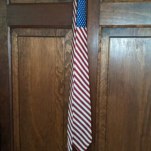 American Flag Tie. Polo by Ralph Lauren. Vintage.